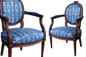 1850s French Second Empire Fauteuil Armchairs